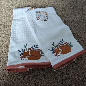 Fox Print Kitchen Towels
